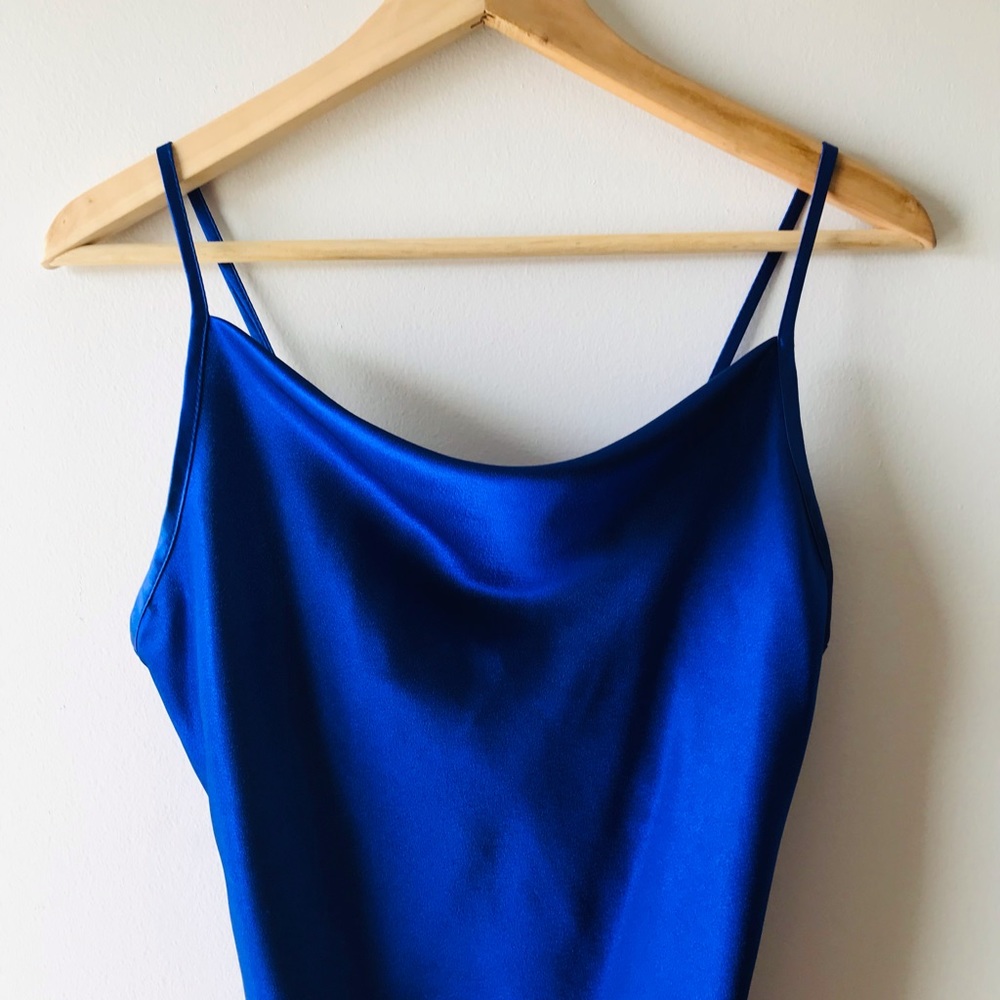 Vintage cowl neck slip dress